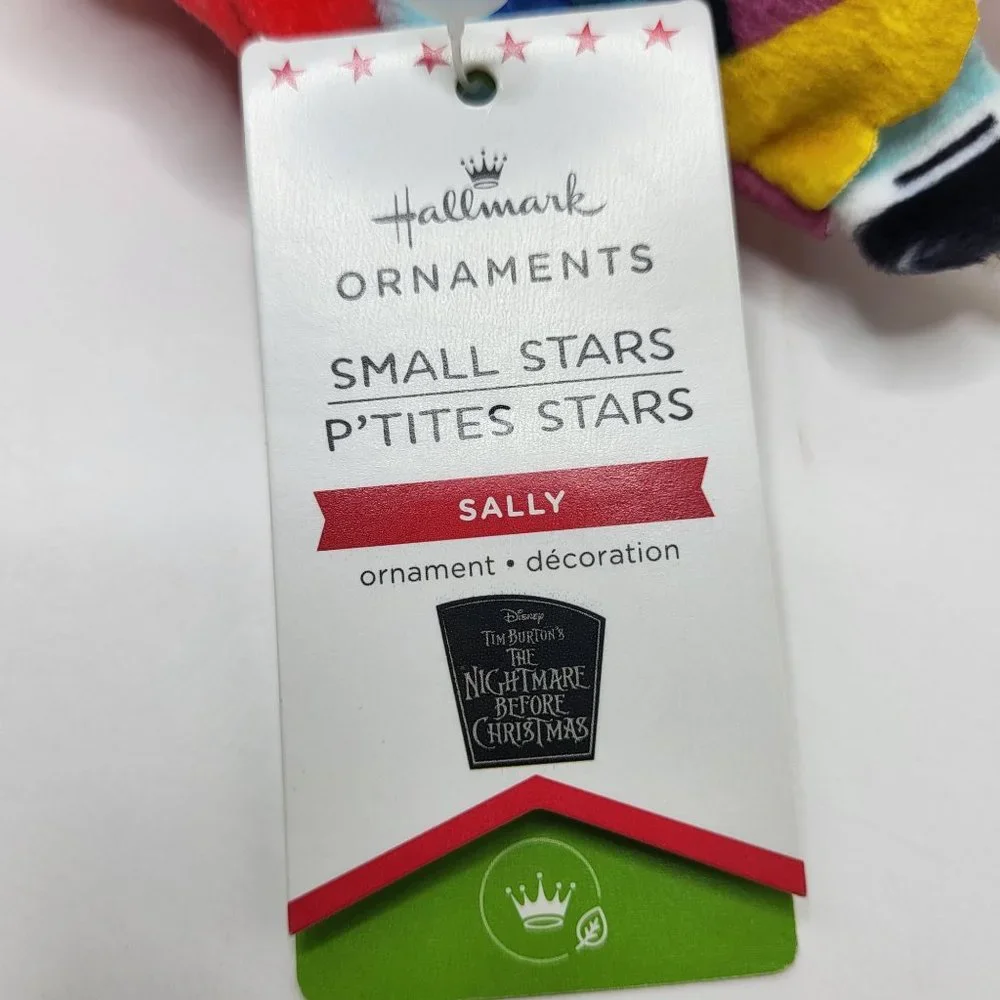 Hallmark 2022 Small Stars Plush SALLY Nightmare Before Christmas Ornament New 4